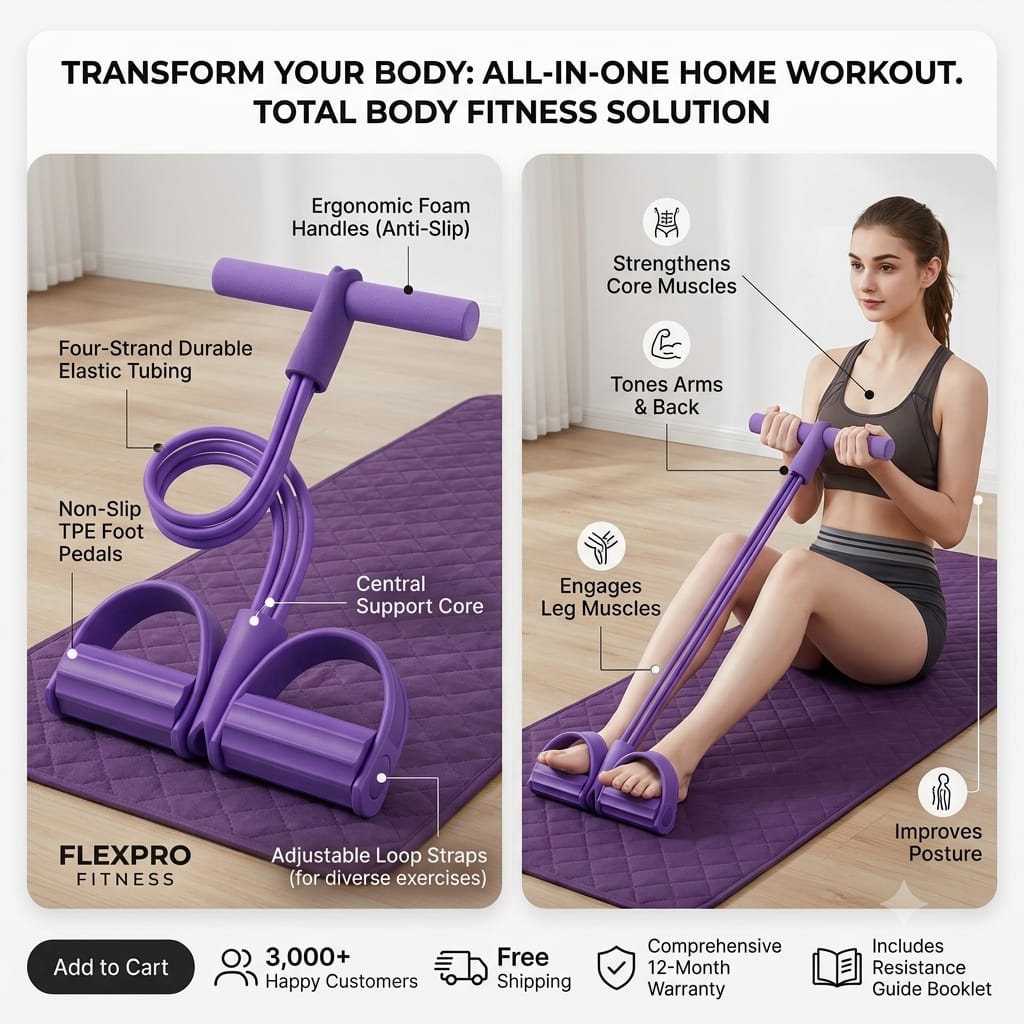 Yoga Pedal Puller Resistance Band Fitness Equipment