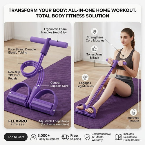 Yoga Pedal Puller Resistance Band Fitness Equipment